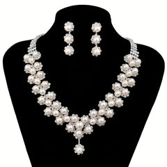 Sparkling Rhinestone Bridal Jewelry Set
