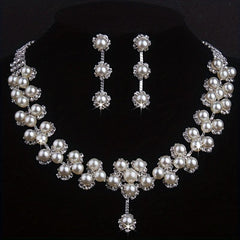 Sparkling Rhinestone Bridal Jewelry Set