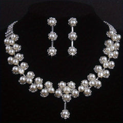 Sparkling Rhinestone Bridal Jewelry Set