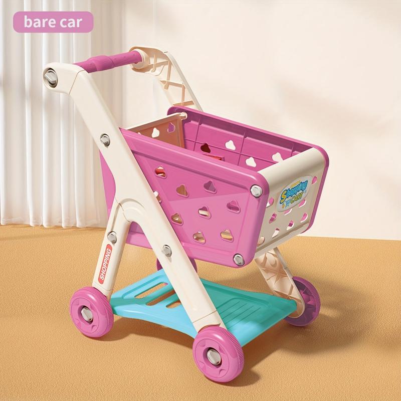 Kids Play House Shopping Cart 26pc Set Kitchen Supermarket Cooking Toys