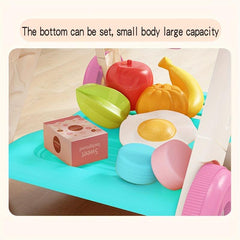 Kids Play House Shopping Cart 26pc Set Kitchen Supermarket Cooking Toys