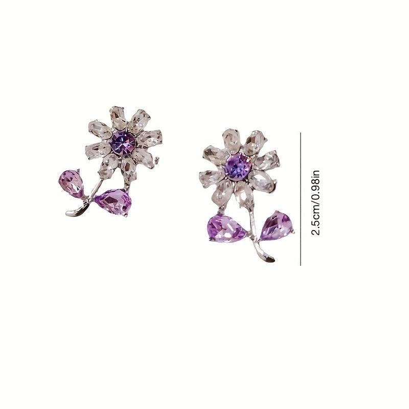 Temperament Sun Flower Earrings Party Wedding Birthday Accessories