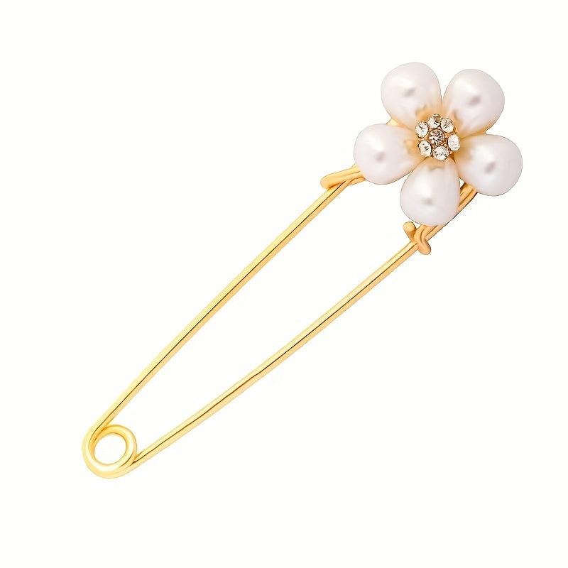 Chrysanthemum Pearl Brooch Elegant Floral Pin