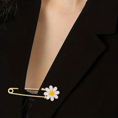 Chrysanthemum Pearl Brooch Elegant Floral Pin