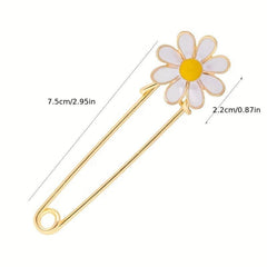 Chrysanthemum Pearl Brooch Elegant Floral Pin