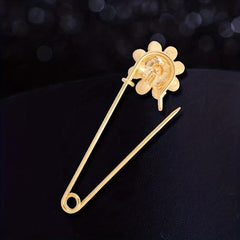 Chrysanthemum Pearl Brooch Elegant Floral Pin