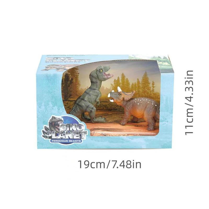 Dinosaur Pretend Play Set Includes Two 12 Dinosaur Models Toy Gift