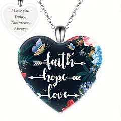 Crystal Pendant Necklace Dream Flower Butterfly English Birthday Gift