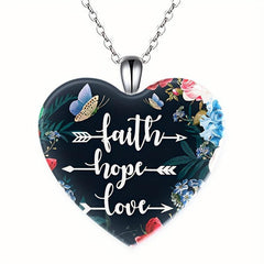 Crystal Pendant Necklace Dream Flower Butterfly English Birthday Gift