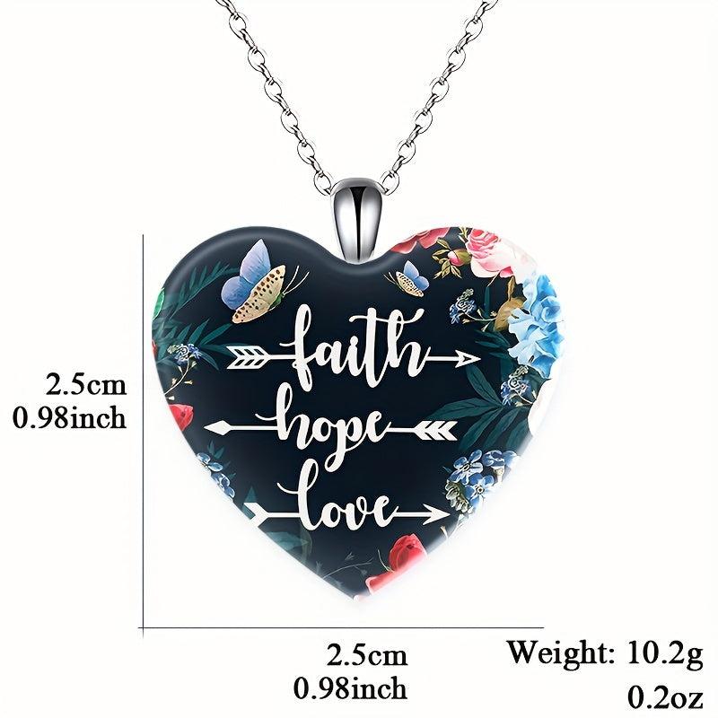 Crystal Pendant Necklace Dream Flower Butterfly English Birthday Gift