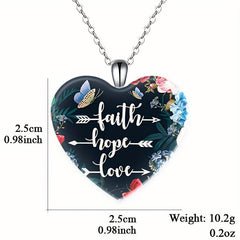 Crystal Pendant Necklace Dream Flower Butterfly English Birthday Gift