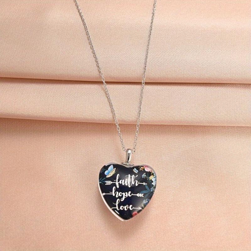 Crystal Pendant Necklace Dream Flower Butterfly English Birthday Gift