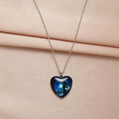 Heart shaped Wolf Necklace Toy For Kids Daughters Gift