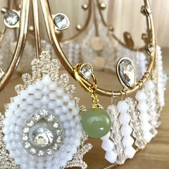 Medieval Jade Earrings - Stylish Artistic Accessory for Any Outfit