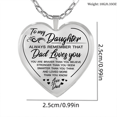 Wish Necklace To My Granddaughter Love Heart Pendant Necklace Jewelry Gift