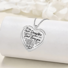 Wish Necklace To My Granddaughter Love Heart Pendant Necklace Jewelry Gift