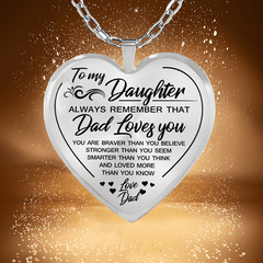 Wish Necklace To My Granddaughter Love Heart Pendant Necklace Jewelry Gift