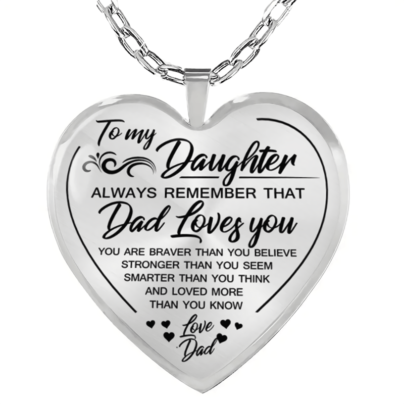 Wish Necklace To My Granddaughter Love Heart Pendant Necklace Jewelry Gift
