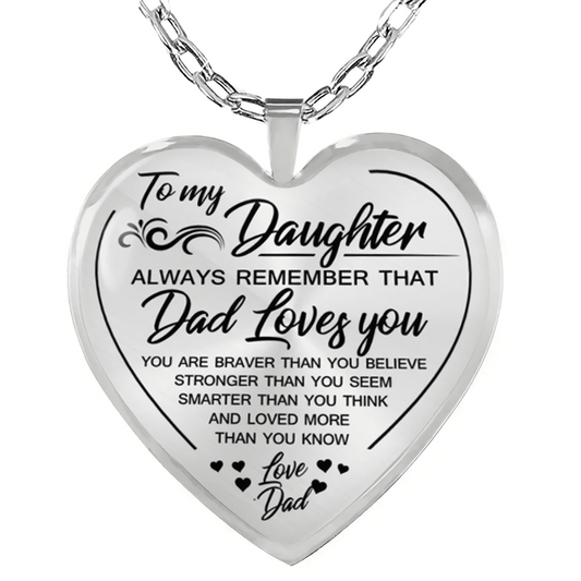 Wish Necklace To My Granddaughter Love Heart Pendant Necklace Jewelry Gift