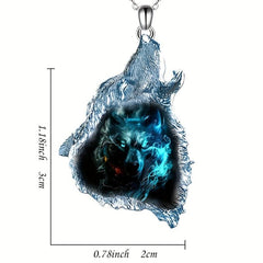Geometric Triangle Crystal Pendant Necklace for Kids