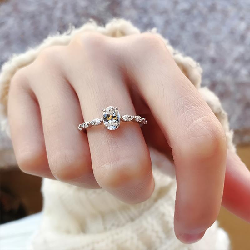 Zircon Engagement Wedding Ring Female Jewelry