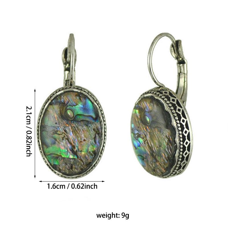 Vintage Water Drop Shell Earrings for Women