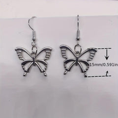 Vintage Hollow Out Butterfly Earrings Women's Earrings