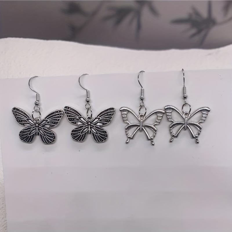 Vintage Hollow Out Butterfly Earrings Women's Earrings