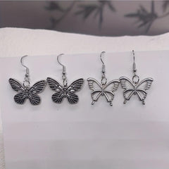 Vintage Hollow Out Butterfly Earrings Women's Earrings