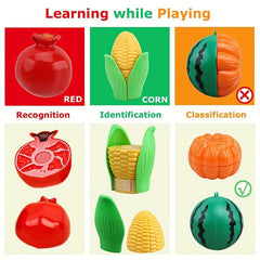 33PCS Simulation Fruit Vegetable Cutting Chopping Set