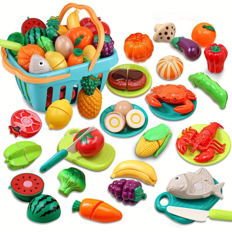 33PCS Simulation Fruit Vegetable Cutting Chopping Set