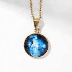 6 Starry Sky Luminous Steel Pendants + Necklace - Brightest Star