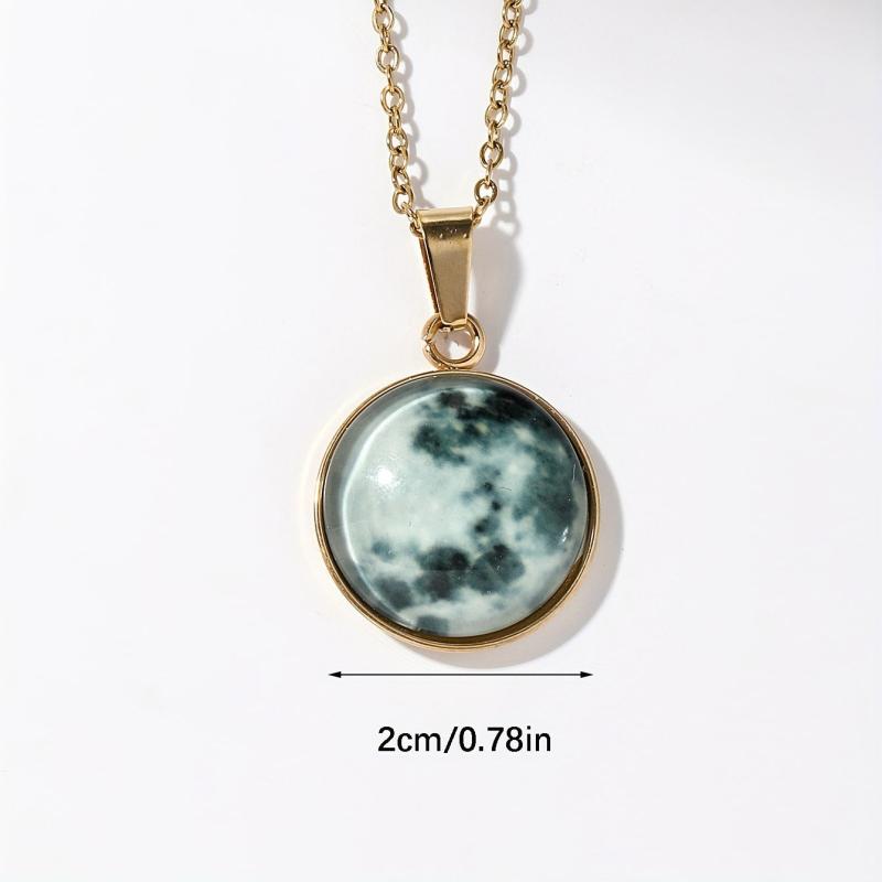 6 Starry Sky Luminous Steel Pendants + Necklace - Brightest Star