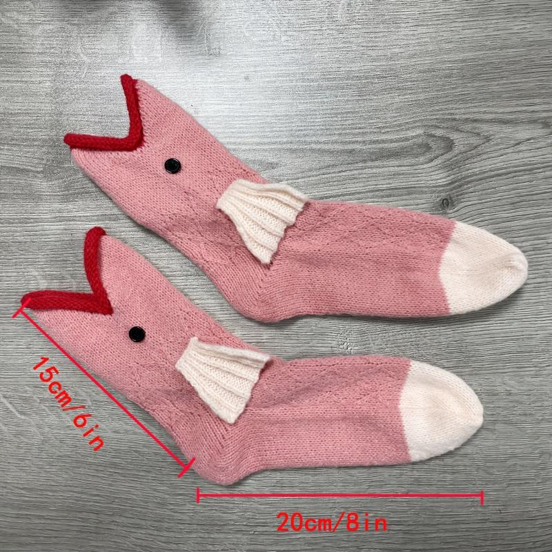 Adorable 3D Red Carp Floor Socks