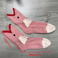 Adorable 3D Red Carp Floor Socks