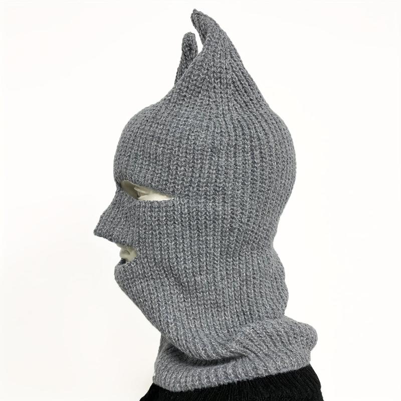Unisex Warm Cold-proof 3-hole Balaclava Knitted Wool Hat