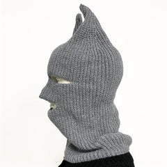 Unisex Warm Cold-proof 3-hole Balaclava Knitted Wool Hat