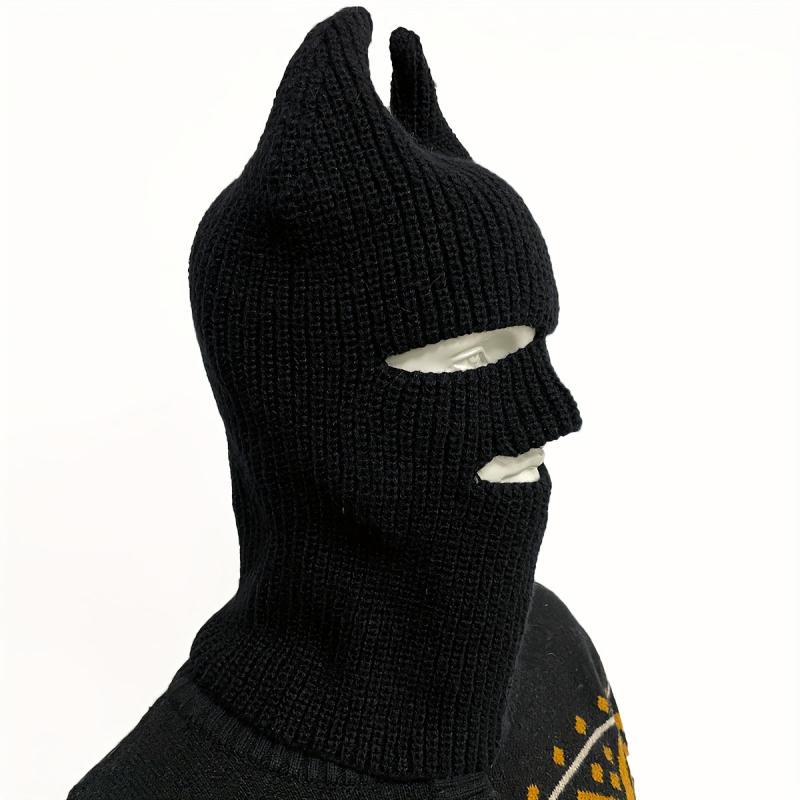 Unisex Warm Cold-proof 3-hole Balaclava Knitted Wool Hat