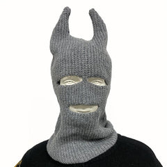 Unisex Warm Cold-proof 3-hole Balaclava Knitted Wool Hat