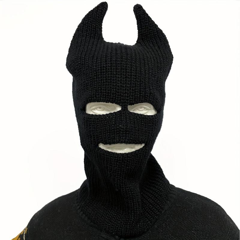 Unisex Warm Cold-proof 3-hole Balaclava Knitted Wool Hat