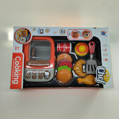 Kids Kitchen Play Set Cooking & Cutting Fun