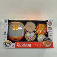 Kids Kitchen Play Set Cooking & Cutting Fun