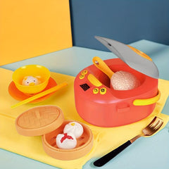 Kids Kitchen Play Set Cooking & Cutting Fun