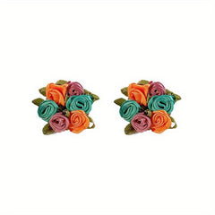 Baby Rose Flower Earrings Girls Gift
