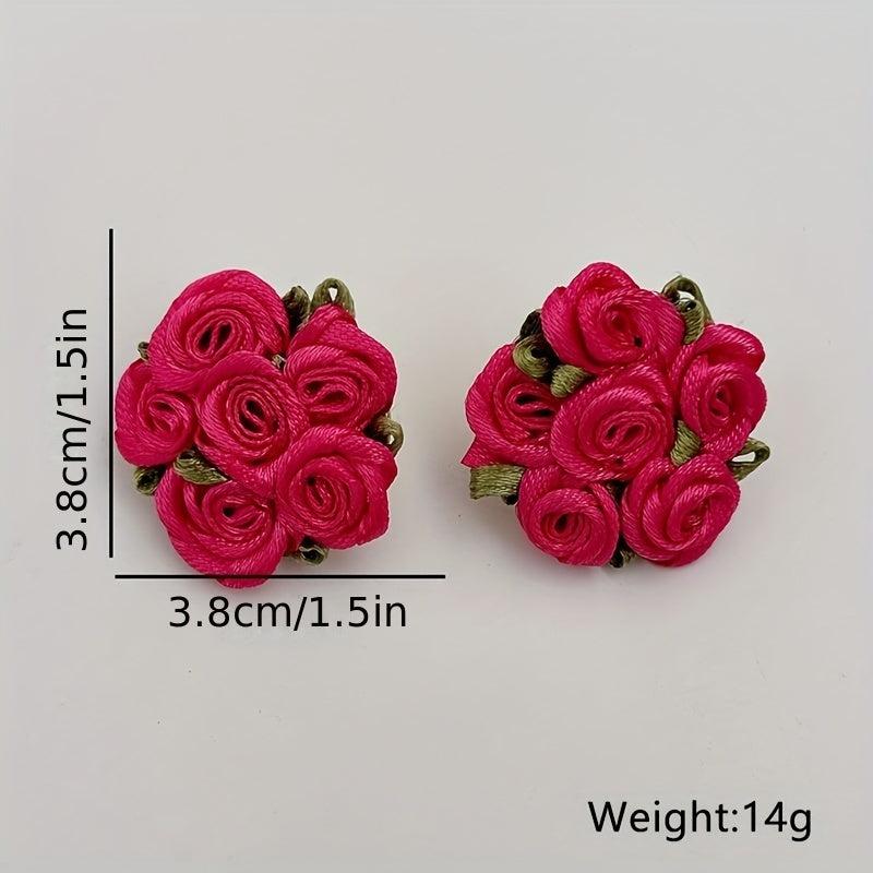 Baby Rose Flower Earrings Girls Gift