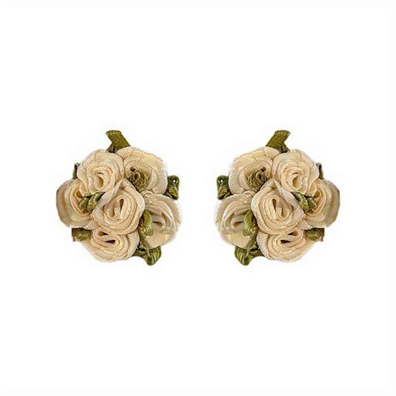 Baby Rose Flower Earrings Girls Gift
