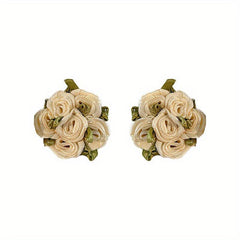 Baby Rose Flower Earrings Girls Gift