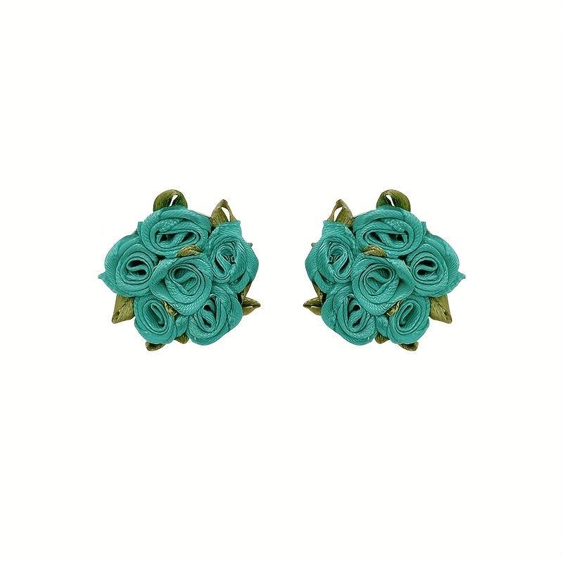Baby Rose Flower Earrings Girls Gift