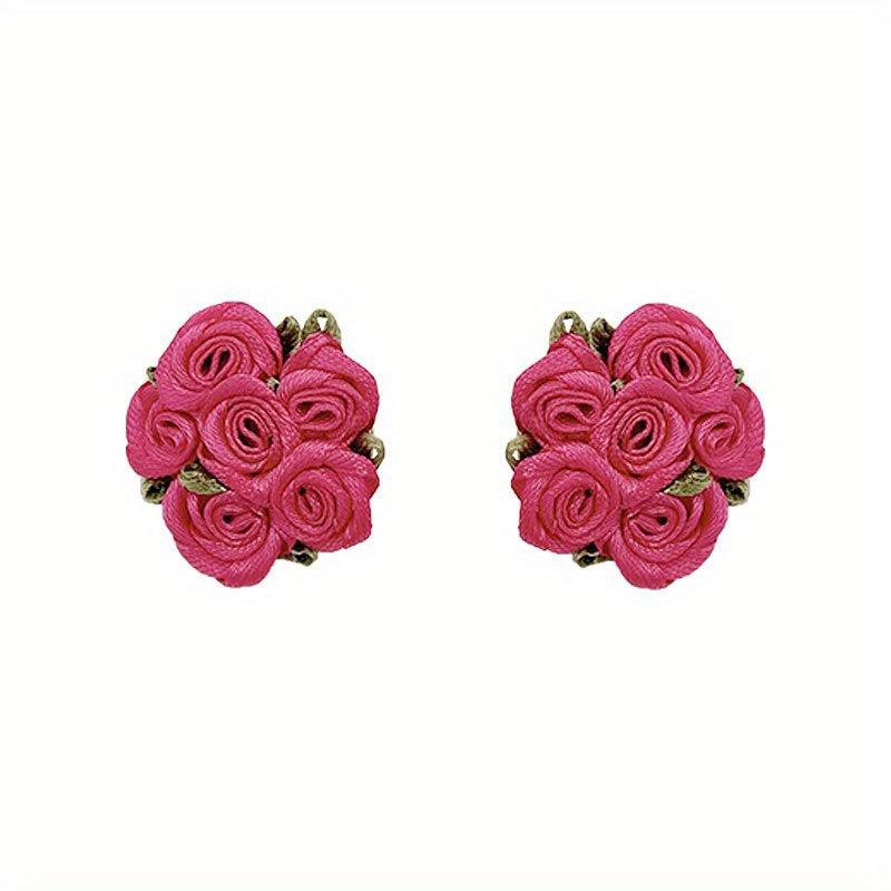 Baby Rose Flower Earrings Girls Gift