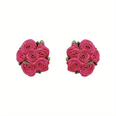 Baby Rose Flower Earrings Girls Gift